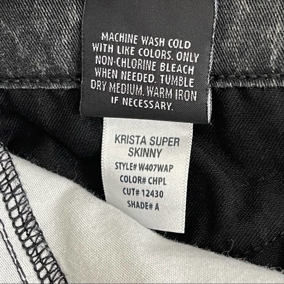 HUDSON Krista Super Skinny Stretch Denim Jeans Pattern Pant 29 - Picture 8 of 9